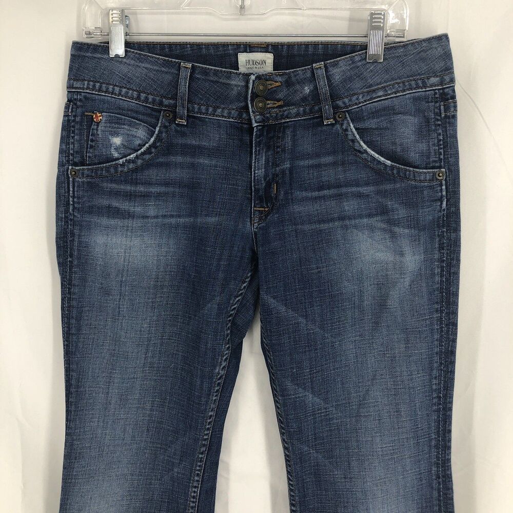 Hudson Boot Cut Flap Pockets Denim Blue Jeans WP170DSX A03461 29 (32x31)